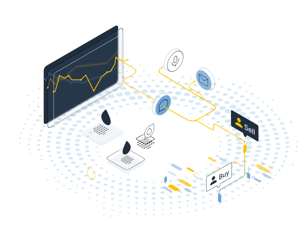 Tallarium platform — real-time trading data flow